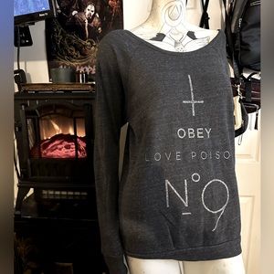OBEY off the shoulder sweater